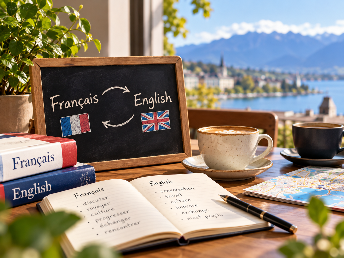 Photo principale : Échange linguistique